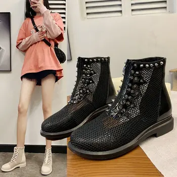 2020 m. pavasario ir vasaros naujų tuščiaviduriai sandalai moteriška Martin batai storio su Romos trumpas vamzdis laukinių mados sandalai Z870