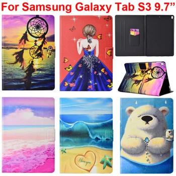 Stand Case For Samsung Galaxy Tab S3 9.7 T820 Padengti Maišelį Odos SM-T825 9.7