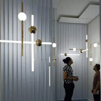 Derliaus stiklo kamuolys liustra apšvietimo rankų darbo pinti apšvietimo berniukų kambarys ventilador de techo hanglampen lampes suspendues
