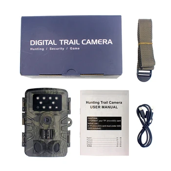Takas Medžioklės Kamera Skautų 12MP 1080P Infraraudonųjų spindulių Kamera Laukinių Naktinio Matymo Lauko Kamera