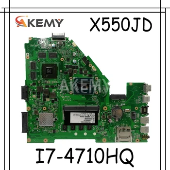 Akemy X550JD X550JK Nešiojamojo kompiuterio motininė plokštė, Skirta Asus X550JD FX50J ZX50J A550J X550J X550 Bandymo originalus mainboard I5-4200H GTX850M