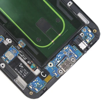 1PCS LCD Samsung S6 krašto plius G928 G928F G928A lcd ekranas su karkasu montavimas Samsung S6 krašto plius LCD ekranas
