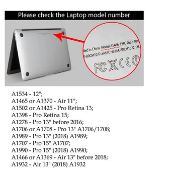 Skirta Macbook Air 13 Atveju 2020 A2179 A2337 M1 Mielas Blizgučiai Matte Nešiojamojo kompiuterio Dangtelis 