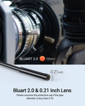 DEPSTECH Endoskopą Kamera 5.5 mm 2.0 MP 1080P 2200mAh HD WiFi Pramonės Borescope Tikrinimo Kamera, skirta 
