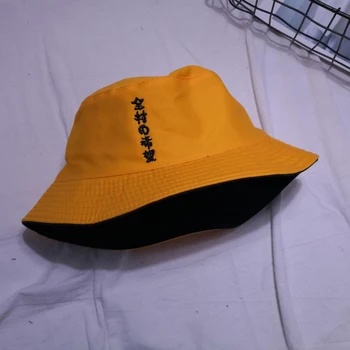 Atsitiktinis Siuvinėjimo Kinų Rašte Kibiro Kepurę Hip-Hop Lauko Vasaros Japonijos Kelionės Skrybėlę Atostogų Moterims Saulės Panama Žvejo Kepurė