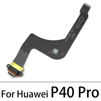 10vnt/Daug, USB Įkroviklio Įkrovimo Dokas Port Jungtis, Flex Kabelis Huawei P10 Plius P20 Pro 30 P8 P9 lite 2017 P40 Pro Lite Plius