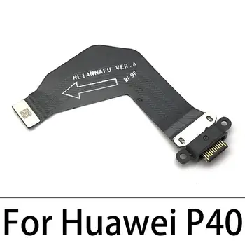 10vnt/Daug, USB Įkroviklio Įkrovimo Dokas Port Jungtis, Flex Kabelis Huawei P10 Plius P20 Pro 30 P8 P9 lite 2017 P40 Pro Lite Plius