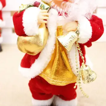 Kūrybos Elektros Kalėdų Senelio Lėlės Žaislas Kalėdų Dainavimo Kalėdos Santa Šokių Žaislas Vaikams, Žaislų, Dovanų, Muzikos Lėlės Apšvietimo D6D1