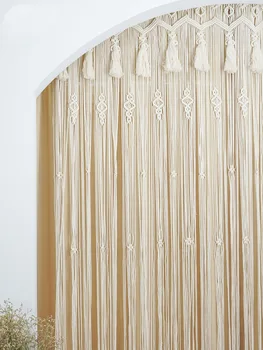 Medvilnės bohemijos siuvinėjimas rankomis austi sieniniai gobelenai langų apdailos namų sienos kabo durų lango užuolaidėlė kambario dekoro