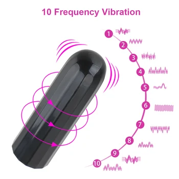 Nešiojamų Kulka Spenelių Vibratorius Analinio Makšties Klitorio Masažas 10 Dažnio Stiprios Vibracijos Moterų Masturbator Sekso Žaislai Moterims
