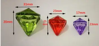 SICODA 20pcs didelis dirbtiniais deimantų pakabučiai vaikams 