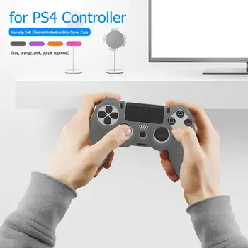 Non-slip Minkštas Silikoninis Apsauginis Odos Padengti Atveju Gamepad Apsaugos Odą PS4/PS4 Pro/Slim Konsolės Žaidimų Valdiklis Karšto