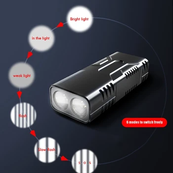 Super Šviesus Dviračių Šviesos diodų (LED) Vandeniui Žibintų Įjungimo Banko 10000MAh USB Įkrovimo 1000LM Dviračių Priekinis Žibintas