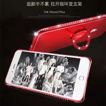 Dėklai Huawei P20 30 Lite Pro Nova 4E 4 2s 3 3i 3E P Smart Plius Blizgučiai Bling China Apkalos Žiedas Dangtelis atsparus smūgiams TPU Coque