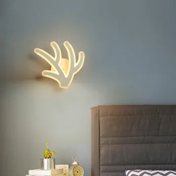 šiuolaikinio gyvenimo kambario puošmena-lova, sienos lempos kristalų miegamasis šviesos diodų (led) miegamojo šviesos miegamojo, valgomojo kambario sienos lempos eilėje