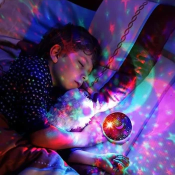 Žvaigždėtas Dangaus Projektorius Sukasi LED Nakties Šviesos Planetariume Vaikų Miegamasis Star Lempa Vaikams, Kūdikių Dovanų Žaislas