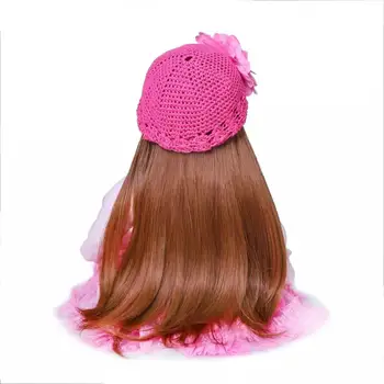 RCtown 60cm Atgimsta Mergina Baby Doll Silikono mergina rožinė princesė vonios žaislas Princesė Vaikų Žaislas Geriausia Gimtadienio Dovana