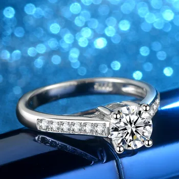 Mados Moterų Papuošalai 925 Skiedra Sužadėtuvių, Vestuvių Žiedai Moterims Kristalų AAA CZ Stone Asfaltuotas diamond Pažadas žiedai moterims