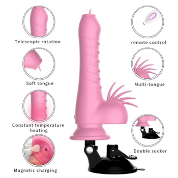 Sūpynės Teleskopinis Dildo Vibratorius Moterims 20 Rūšių Vibruojantis Penis Su Siurbtuko Belaidžio Nuotolinio Valdymo Sekso Mašina Suaugusiųjų Sekso Žaislai