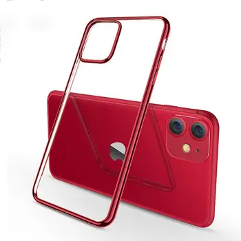 Prabangūs Ultra Plonas Aišku, Implantavimas Telefono dėklas Skirtas iPhone 11 Pro XS Max XR X Silikono Minkštos TPU iPhone 7 8 6s 6 Pijus 5 5s SE Caqa