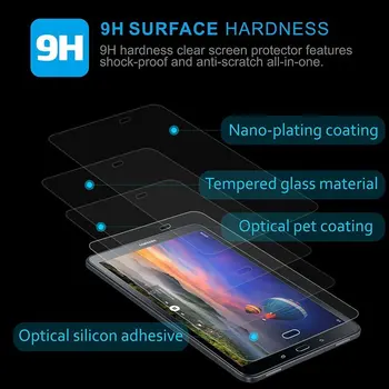 9H Visą Ekraną Grūdintas Stiklas Protector For Samsung Galaxy Tab 4 8.0 SM-T330 SM-T331 SM-T335 T330 T331 T335 Tablet Stiklo