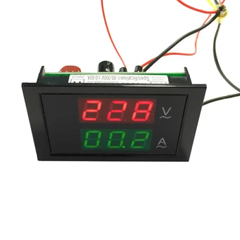 Nuolaida AC 80-300V 200A Dual LCD Skaitmeninis Ekranas Įtampos Amp Srovės Matuoklis Voltmeter Ammeter Multimetras Skydelio Indikatorius Volt testeris