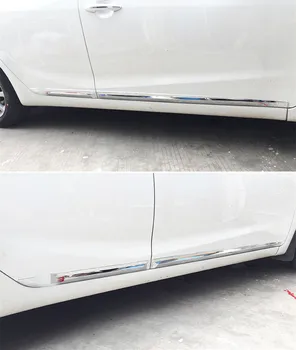 EOsuns automobilių kėbulo susidūrimo plieno keliones durų apdaila, palangės guard apsaugos plokštės Kia k3 2011-2018