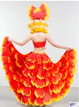 Ispanijos korida festivalio atidarymo šokių sijonas seksualus kostiumas moterų šokių drabužiai karnavaliniai nacionalinės dienos festivalis šalis