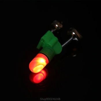 1pc LED Šviesos Naktį meškere Patarimas Raudona Twin Varpai Žiedas Žuvų Masalas Signalizacijos D09 20 Dropship
