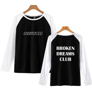 Broken Dreams Klubo Spausdinti Raglan Asmenybės T-shirt Minkštas Mados Rudens-Vyrai ar Moterys ilgomis Rankovėmis Atsitiktinis marškinėliai