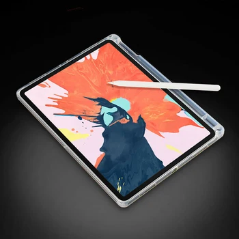 Apple iPad 4 Oro 10.9 2020 M/Pro 12.9 2020 M. 2018 M/Pro 11 2018 2020 TPU Apsauginiai Atveju Pen Lizdas, Įbrėžimams atsparus smūgiams Dangtis