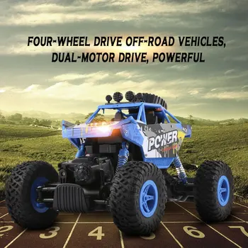 OCDAY Berniukai RC Nuotolinio Valdymo Automobiliai 2.4 GHz 4WD Roko Skaitytuvai Ralio Laipiojimo Automobilių Didelės Spartos Bigfoot Lenktynių Modelio Off-Road Automobilių Žaislas