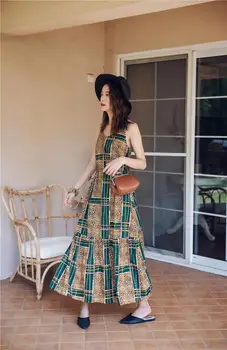 Originalaus filmo pajūrio atostogų vėjo condole diržų suknelė patogiai rungtynės chatelaine leopard grūdų dizaino suknelė