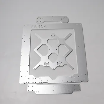 Aukštos kokybės Prusa i3 MK3/MK3S aliuminio lydinio rėmas,Y Vežimo,Priekinės ir Galinės Plokštelės rinkinys, sidabro spalvos Prusa i3 3d spausdintuvas
