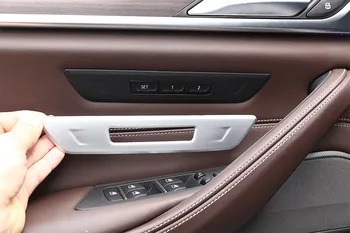 ABS Matinis Sidabro Sėdynės Sėdynės Atminties užrakinimo Mygtukas Rėmo Apdaila BMW 5 Serijos G30 2018 Automobilių Reikmenys