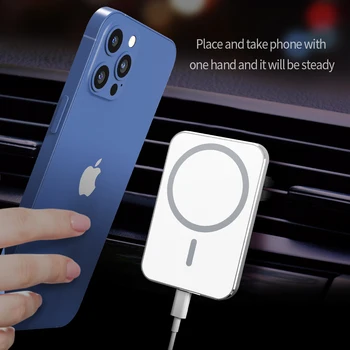 2021 Naujas Belaidis Automobilinis Įkroviklis iPhone 12 12 Pro Max 12 Mini Magnetinio 15W Greito Įkrovimo Belaidis Kroviklis Automobilinis Telefono Laikiklis