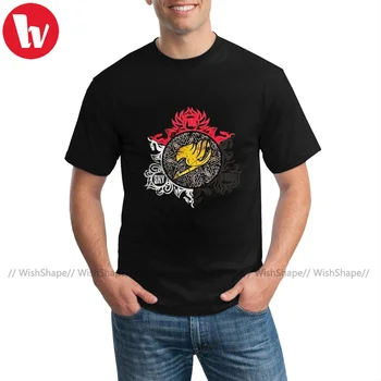 Fairy Tail Marškinėliai Vyrų Grafinis T Marškinėliai trumpomis Rankovėmis, Animacinių filmų T-Shirt Gatvės 100 Medvilnės Marškinėliai, Plius Dydis 4XL