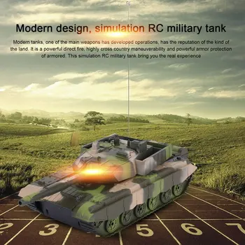 1:20 4CH Galia Tankas Nuotolinio Valdymo Radijo bangomis Karinės Transporto priemonės, Šarvuotos Tankai Bokštelio Pasukimo Šviesos & Muzika RC Modelis
