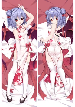 2020-sausio atnaujinti Japonijos Anime TouHou Project Remilia Scarlet seksuali mergina Dakimakura kūno Pagalvės užvalkalą Hugging Kūno Pagalvė Padengti