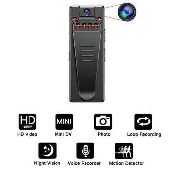 A7 1080P HD Mini Kameros Skaitmeninės Kameros DVR Infraraudonųjų spindulių Naktinio Matymo Judesio Jutiklis Micro-Cam