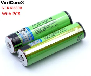 VariCore Apsaugoti originalus 18650 NCR18650B 3400 mAh įkraunama ličio baterija, su PCB), 3,7 V baterija