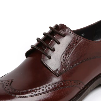 Mados naujus oxford batai juoda / ruda tan vyrai verslo batai natūralios odos vyriškos aprangos batai pažymėjo tne vestuvių batai