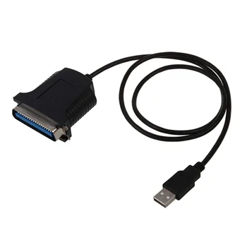 Naujas Lygiagrečiai Uosto DB36 Spausdintuvo LPT USB, Express Card Adapteris Keitiklis Juoda