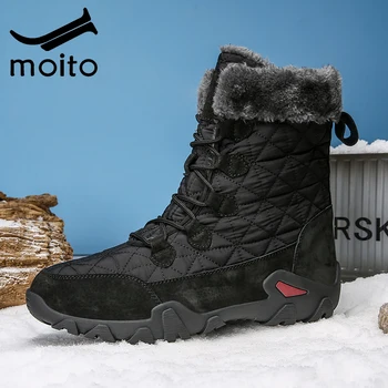 Žiemos Vyrų Vandeniui Vaikščiojimo batai Auliukiniai Sniego, Darbo Batai Classic 