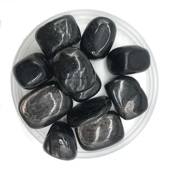 100g Natūralus Sidabro obsidianas Žvyro Mineralinių, Birių Krito Akmenys Crystal Healing Reiki namų puošybai Žuvų Bakas