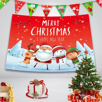 Kalėdų Reklama Namas Meno Namo Sienos Kabo Gobelenas Ornamentu Namų Dekoro Vėliavos linksmų Kalėdų Apdaila