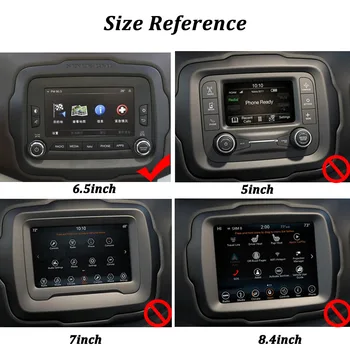 6.5 Colių GPS Ekrano apsaugos Jeep Renegade Automobilių Navigacijos Ekrano Apsauginės Plėvelės Automobilio Salono Grūdintas Stiklas