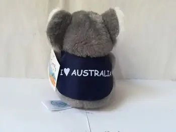 Mini 10cm puikus sidabrinė koala pliušinis žaislas blue coat koala minkšta lėlė baby žaislas Kalėdų dovana s2157