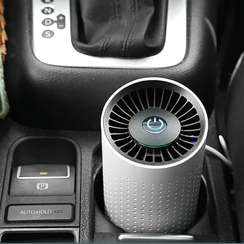 Mini Automobilių Oro Valytuvas skirtas Automobilių vidaus vartojimui Nešiojamų Smart Jutiklis Deguonies Baras USB Įkrovimo Auto Rūkas Oro Gaiviklis