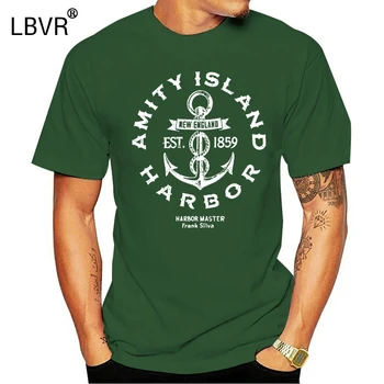 Draugystės Island Harbour Žandikaulių Filmas Filmas Įkvėpė - Custom VYRIŠKI T-Shirt Teemen Mados 2019 Summe Hip Pop Juokinga T-Shirt